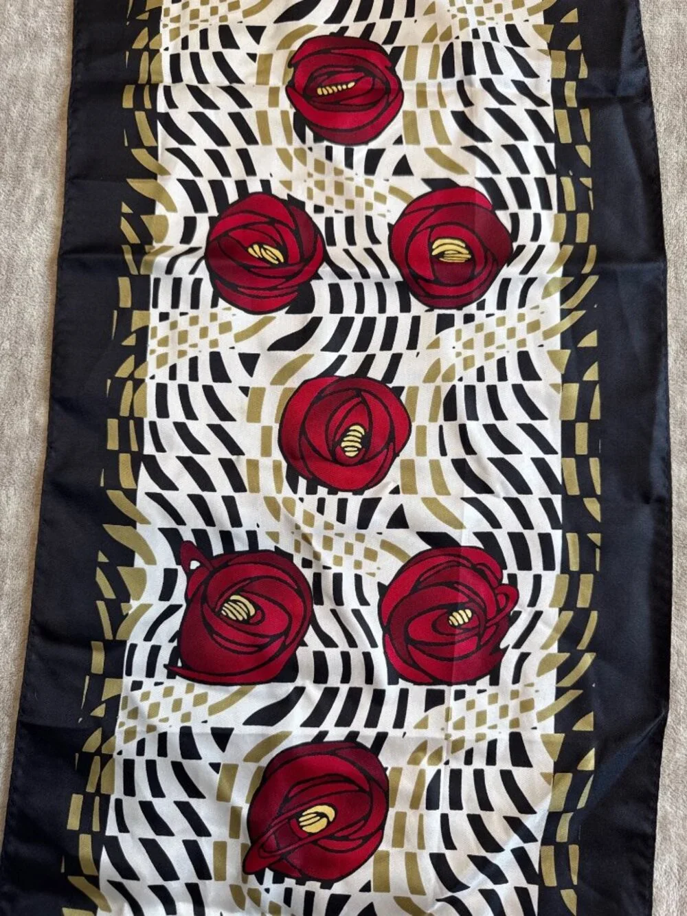 Charles Rennie Mackintosh 100% Silk Scarf Floral Art Spring Summer Fall